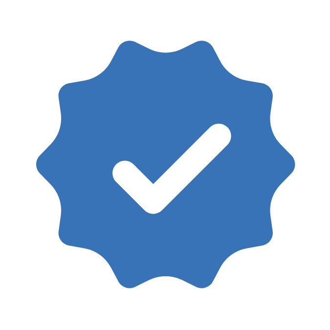 Blue tick representing certified public accountants in Japan